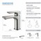 Kibi Tender Single Handle Bathroom Vanity Sink Faucet with Pop Up Drain C-KBF1019BN-KPW100BN - alternate 2
